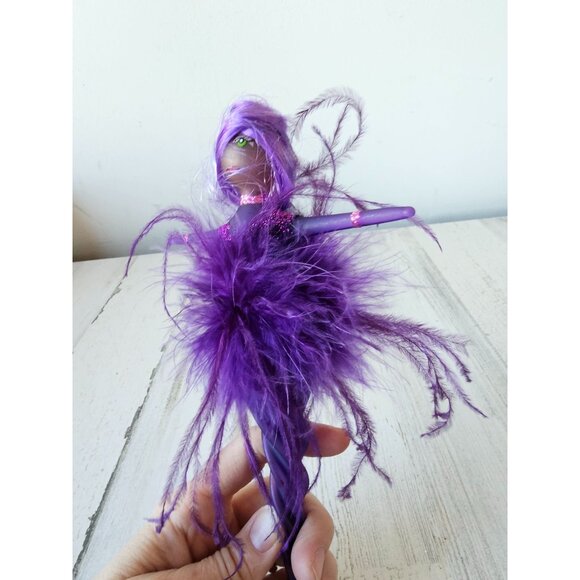 Katherine's collection purple feather ornament lady fabulous icicle Xmas tree - Picture 3 of 10